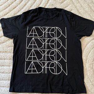 Ladytron Repeat Name Logo T-Shirt – XL – Electronic Synthpop Band Tour Tee RARE